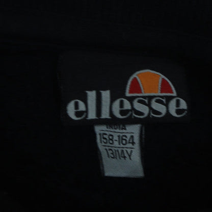 Ellesse Girls Black Gold Logo Pullover Sweatshirt 13-14 Years