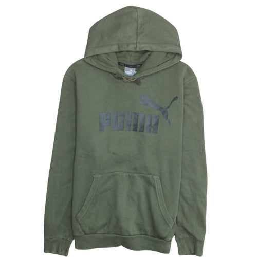 Mens UK Size S PUMA Green Pullover Hoodie