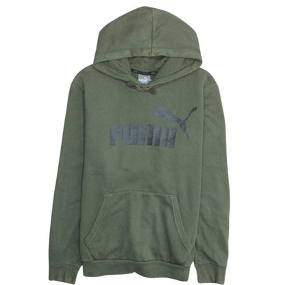 Mens UK Size S PUMA Green Pullover Hoodie
