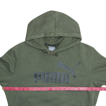 Mens UK Size S PUMA Green Pullover Hoodie