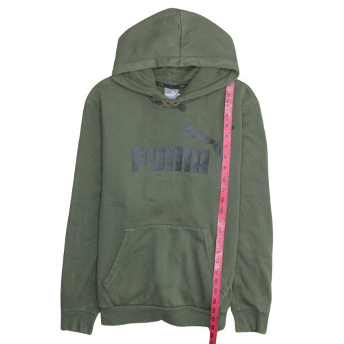 Mens UK Size S PUMA Green Pullover Hoodie