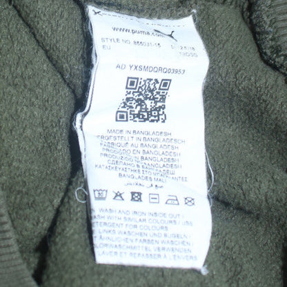Mens UK Size S PUMA Green Pullover Hoodie