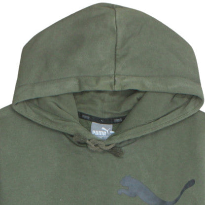Mens UK Size S PUMA Green Pullover Hoodie