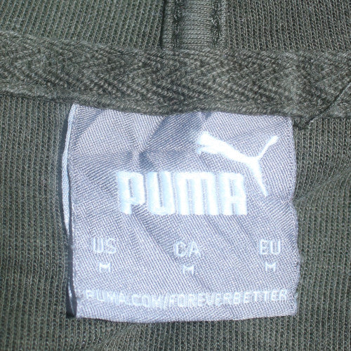 Mens UK Size M PUMA Green Pullover Hoodie