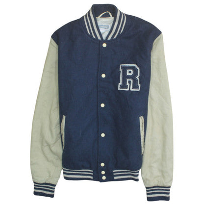 Mens UK Size 33R Rainbow Collection Blue Varsity Jacket