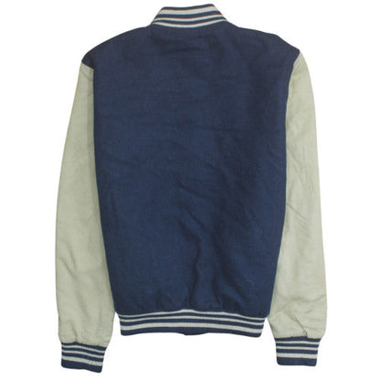 Mens UK Size 33R Rainbow Collection Blue Varsity Jacket