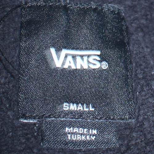 Mens UK Size S VANS Black Pullover Hoodie