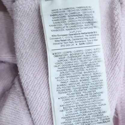 Womens UK Size M Nike Pink Pullover Hoodie