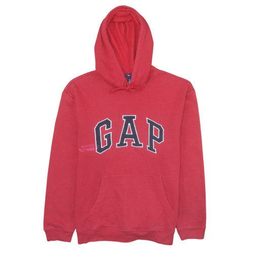 Mens UK Size L Gap Red Pullover Hoodie