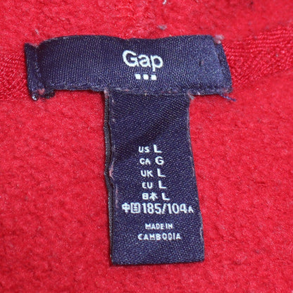 Mens UK Size L Gap Red Pullover Hoodie