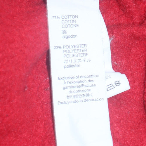 Mens UK Size L Gap Red Pullover Hoodie