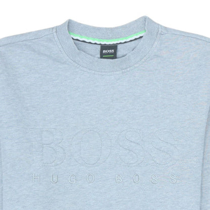 Mens UK Size M HUGO BOSS Grey Pullover Sweatshirt