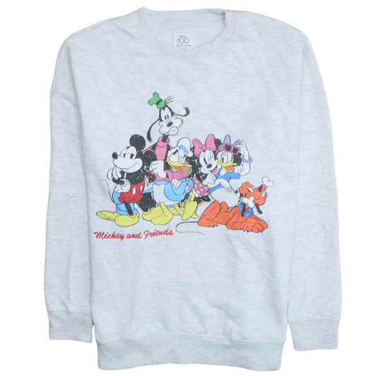 Womens UK Size S Primark Grey Pullover Sweatshirt