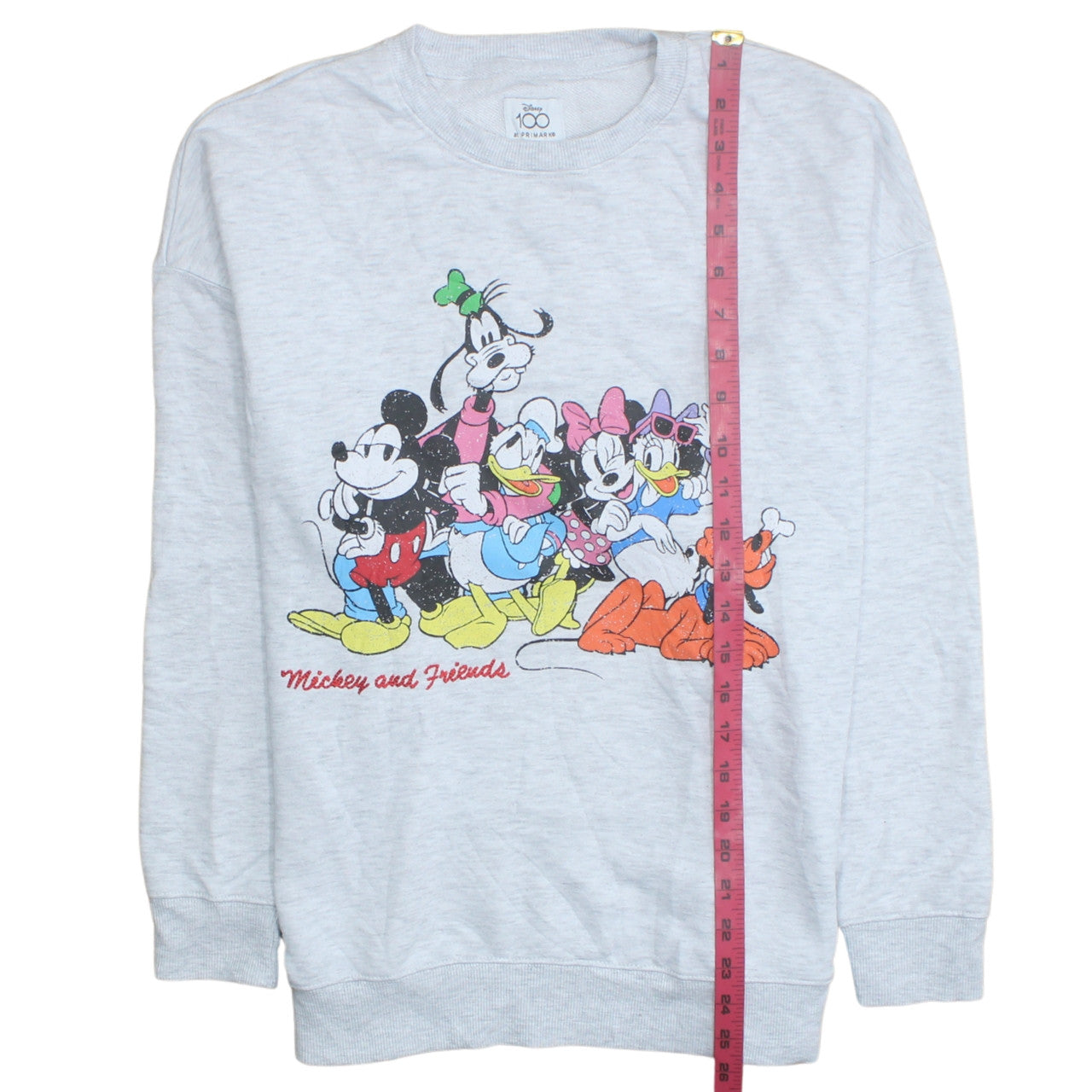 Womens UK Size S Primark Grey Pullover Sweatshirt
