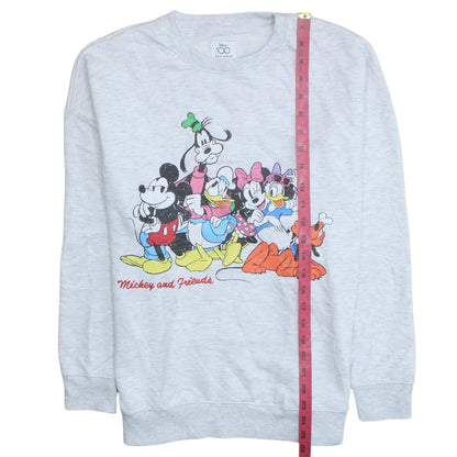 Womens UK Size S Primark Grey Pullover Sweatshirt