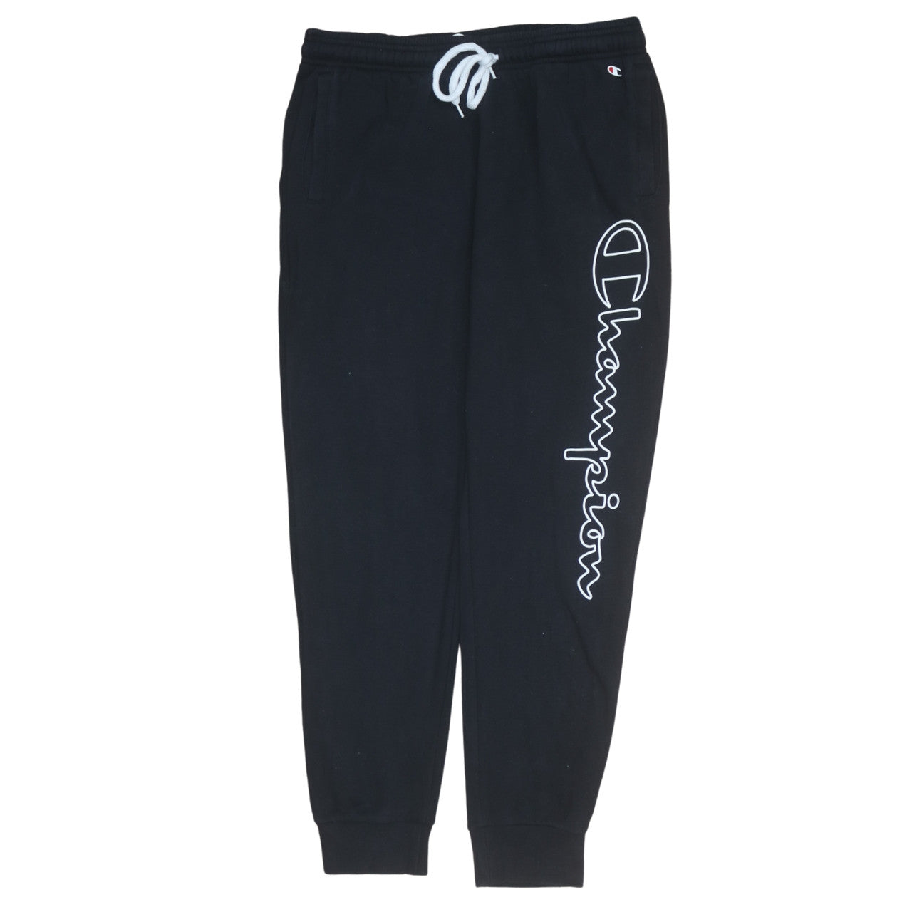 Mens UK Size L Champion Regular Fit Jogger Black Trousers
