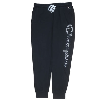 Mens UK Size L Champion Regular Fit Jogger Black Trousers