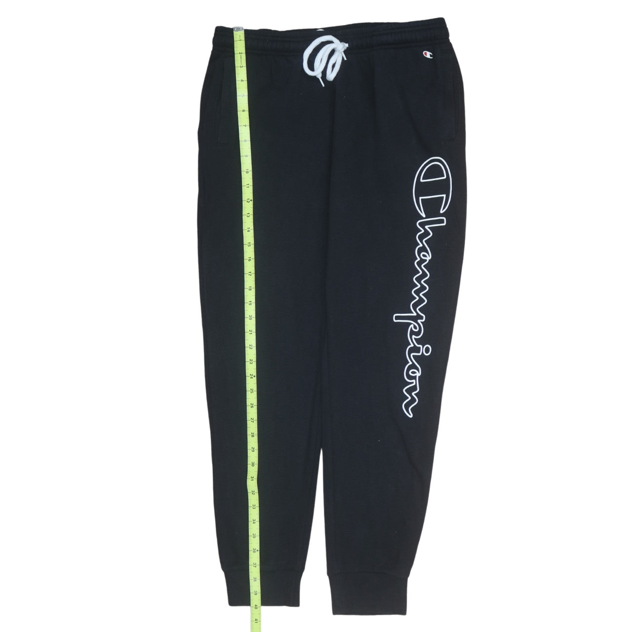 Mens UK Size L Champion Regular Fit Jogger Black Trousers