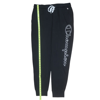 Mens UK Size L Champion Regular Fit Jogger Black Trousers