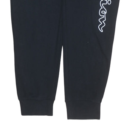 Mens UK Size L Champion Regular Fit Jogger Black Trousers