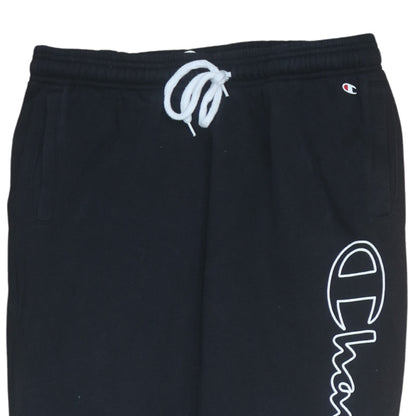 Mens UK Size L Champion Regular Fit Jogger Black Trousers