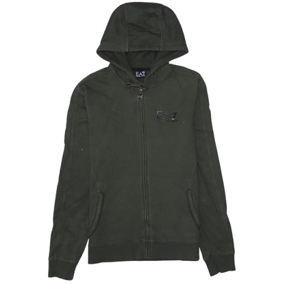 Mens UK Size S Emporio Armani Green Full Zip Hoodie