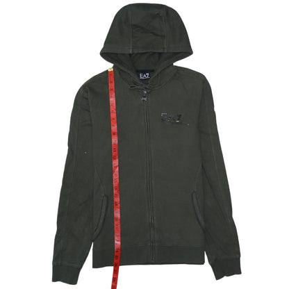 Mens UK Size S Emporio Armani Green Full Zip Hoodie