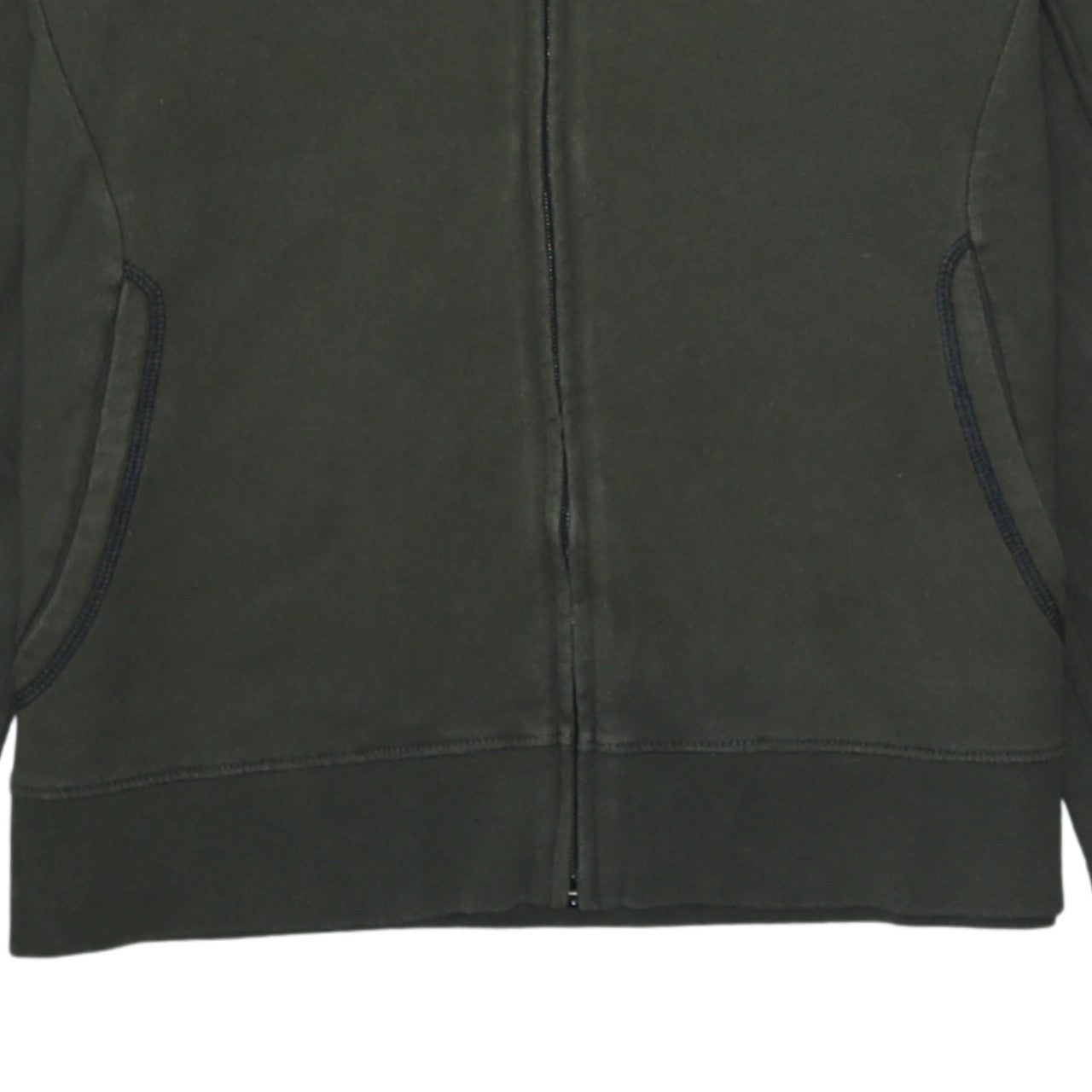 Mens UK Size S Emporio Armani Green Full Zip Hoodie
