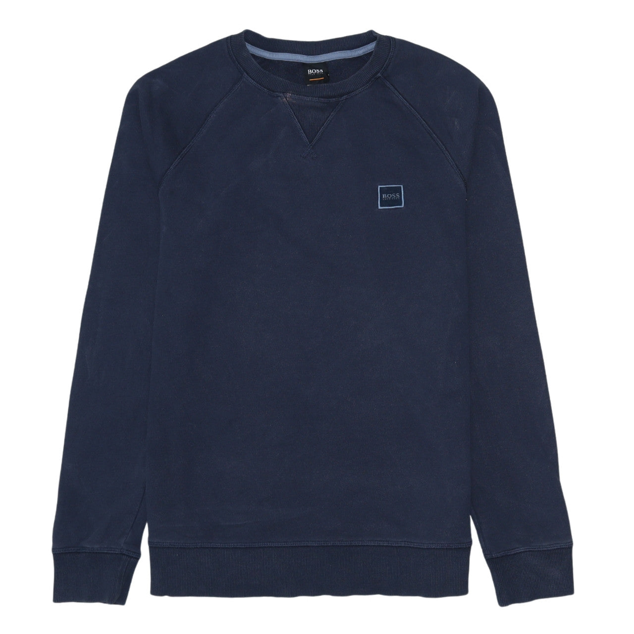 Mens UK Size S HUGO BOSS Blue Pullover Sweatshirt
