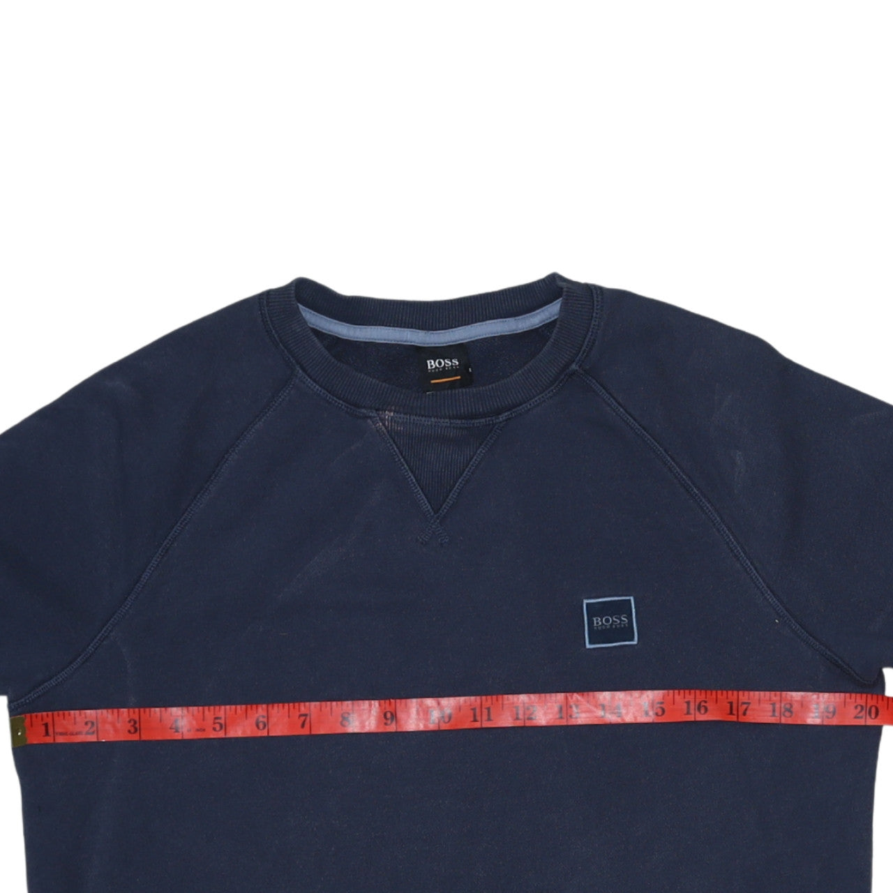 Mens UK Size S HUGO BOSS Blue Pullover Sweatshirt