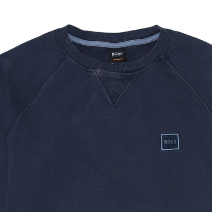 Mens UK Size S HUGO BOSS Blue Pullover Sweatshirt