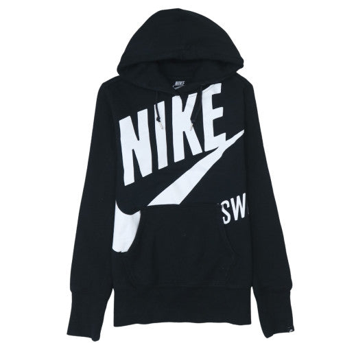 Womens UK Size M Nike Black Pullover Hoodie