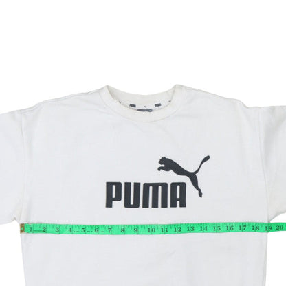 Womens UK Size XS PUMA White Pullover Sweatshirt