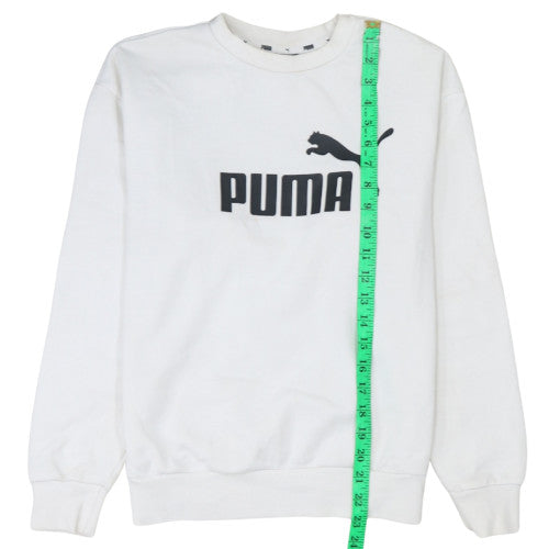 Womens UK Size XS PUMA White Pullover Sweatshirt