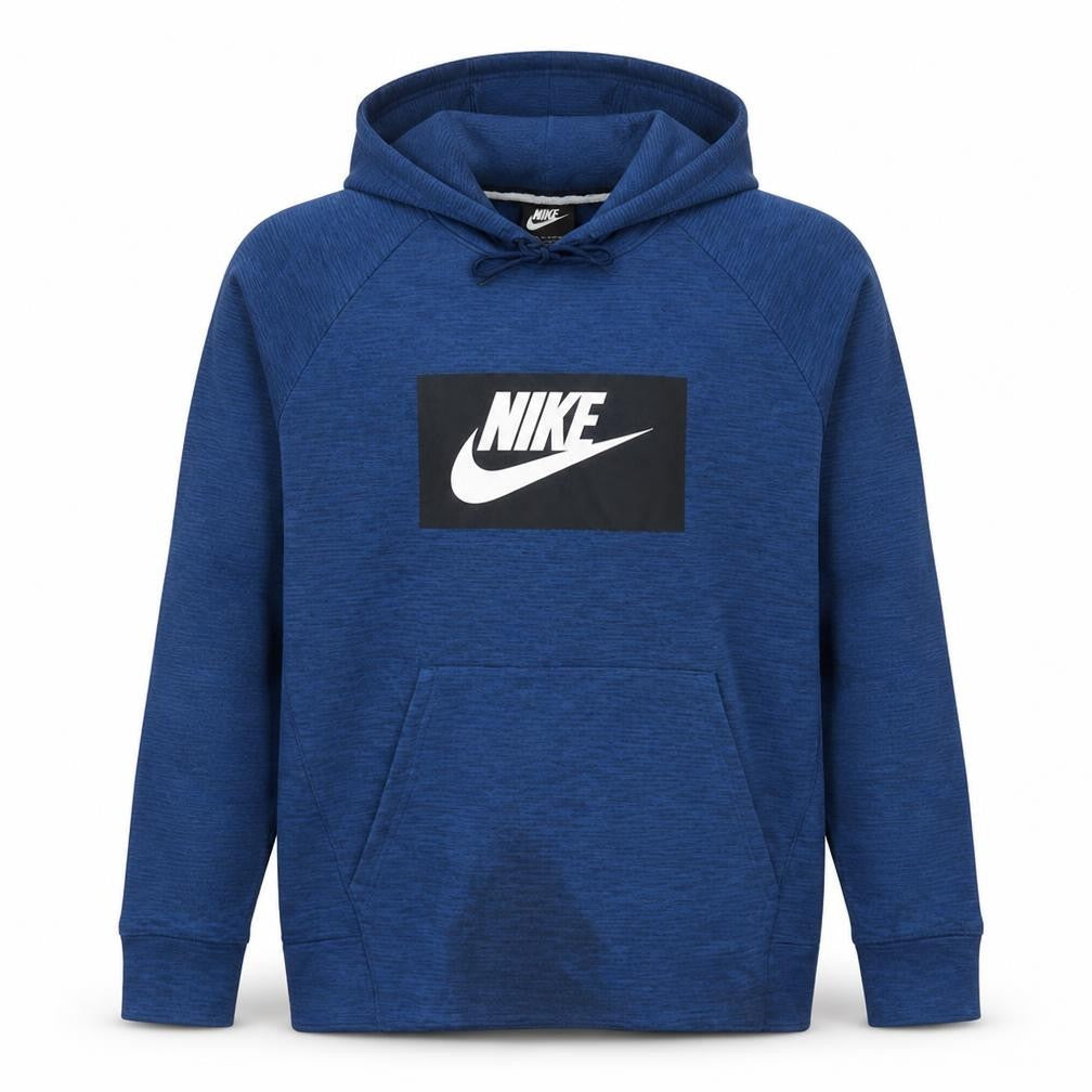 Mens UK Size L Nike Blue Pullover Hoodie
