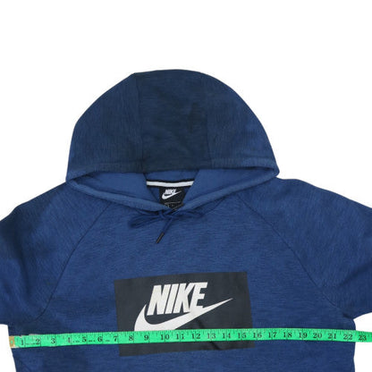 Mens UK Size L Nike Blue Pullover Hoodie