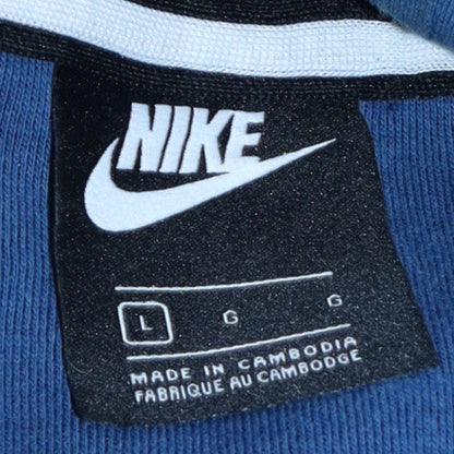Mens UK Size L Nike Blue Pullover Hoodie
