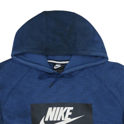 Mens UK Size L Nike Blue Pullover Hoodie