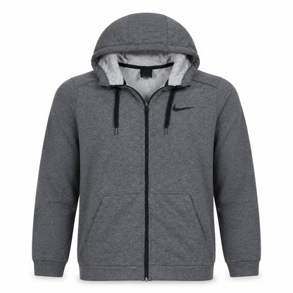 Mens UK Size L Nike Grey Full Zip Hoodie
