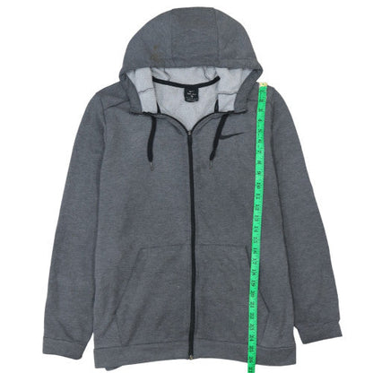 Mens UK Size L Nike Grey Full Zip Hoodie