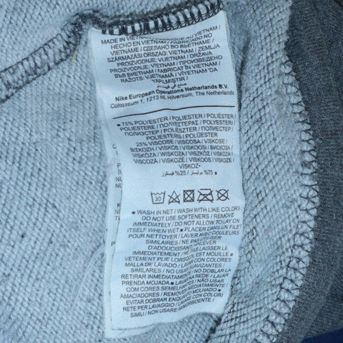 Mens UK Size L Nike Grey Full Zip Hoodie