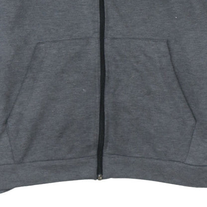 Mens UK Size L Nike Grey Full Zip Hoodie