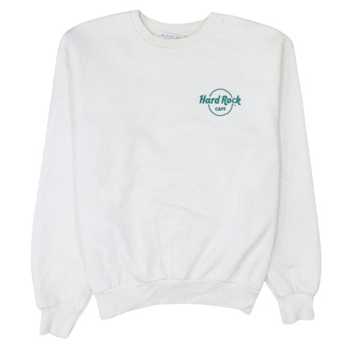 Womens UK Size S Stradivarius White Pullover Sweatshirt