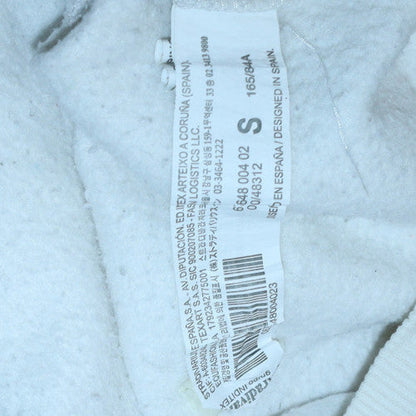 Womens UK Size S Stradivarius White Pullover Sweatshirt
