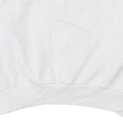 Womens UK Size S Stradivarius White Pullover Sweatshirt