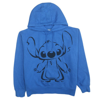 Womens UK Size 10 Disney Blue Pullover Hoodie