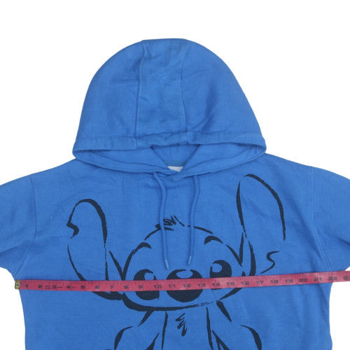 Womens UK Size 10 Disney Blue Pullover Hoodie