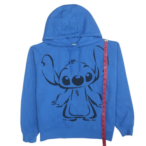 Womens UK Size 10 Disney Blue Pullover Hoodie