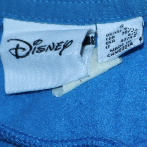 Womens UK Size 10 Disney Blue Pullover Hoodie