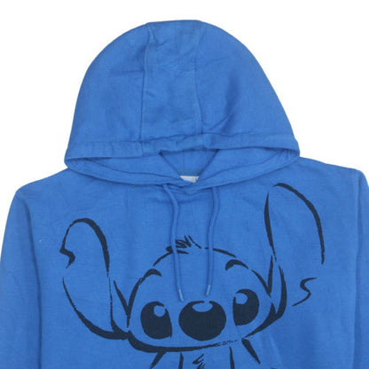 Womens UK Size 10 Disney Blue Pullover Hoodie